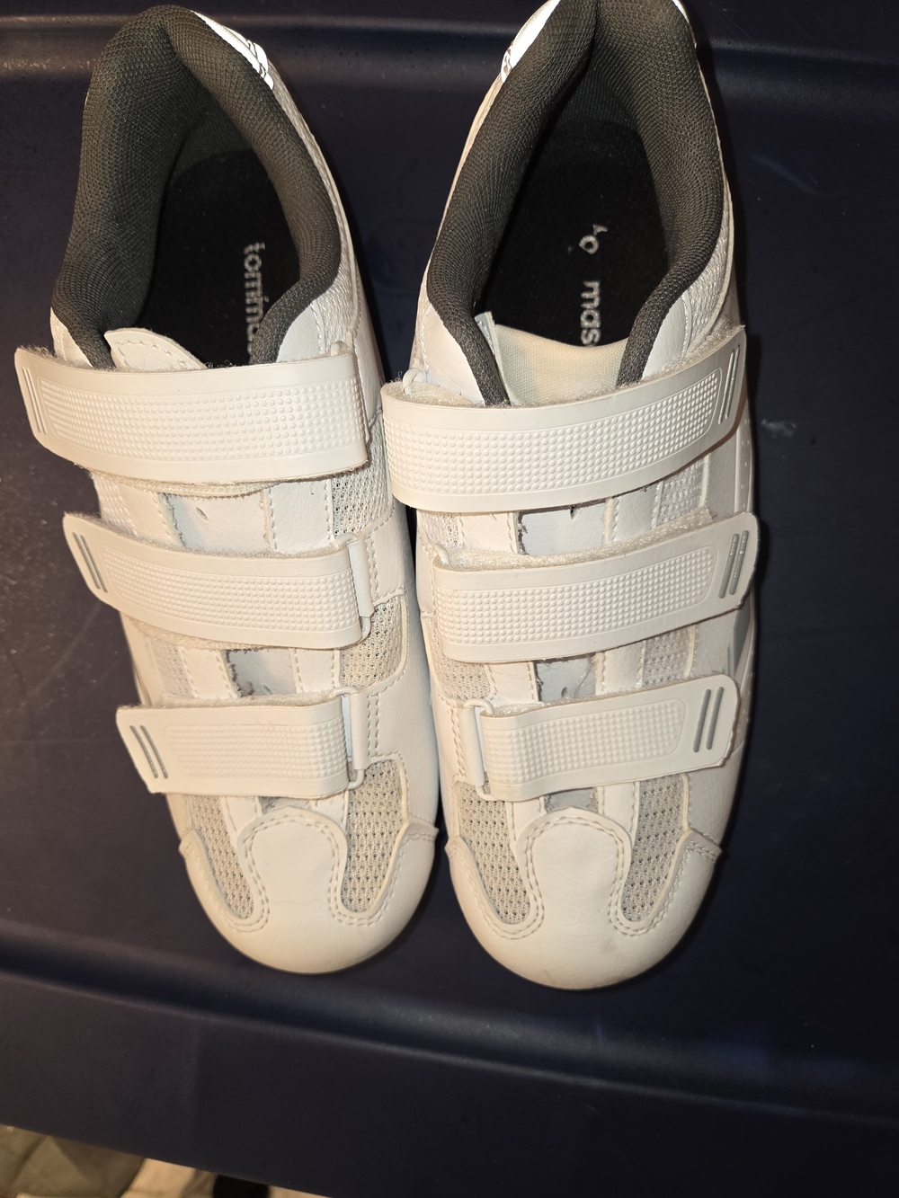 Women's Pista 100 Indoor Cycling Shoes with Look Delta Cleats - White/Silver.